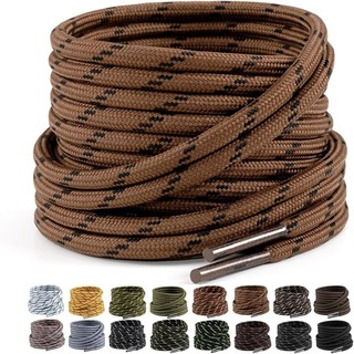 2 Cặp Dây Giày Bốt Công Sở Đường Kính 4.5mm Đi Bộ Đường Dài, Huấn Luyện, Cho Nam Nữ, Tròn Đức