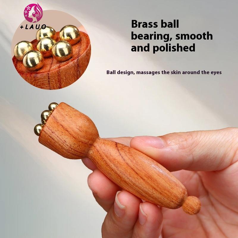 Springevenstar Brass Lotus Eye Massage Sti Facial Gua Sha Tool Dụng cụ cầm tay để thư giãn mắt và massage bấm huyệt kinh tuyến Springevenstar
