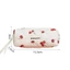 FAVORITEGOODS Túi đựng đồ vệ sinh, Túi đựng đồ vệ sinh du lịch in hình anh đào, Túi đựng đồ bằng vải Cotton cầm tay có dung tích lớn