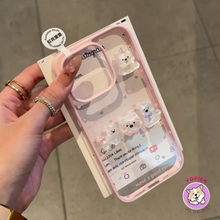 Love Dog Phone Case for IPhone 16 15 14 13 12 11 Pro Max X XR XS Max 7 8 Plus Acrylic Hard Shell Cover High Quality LBK