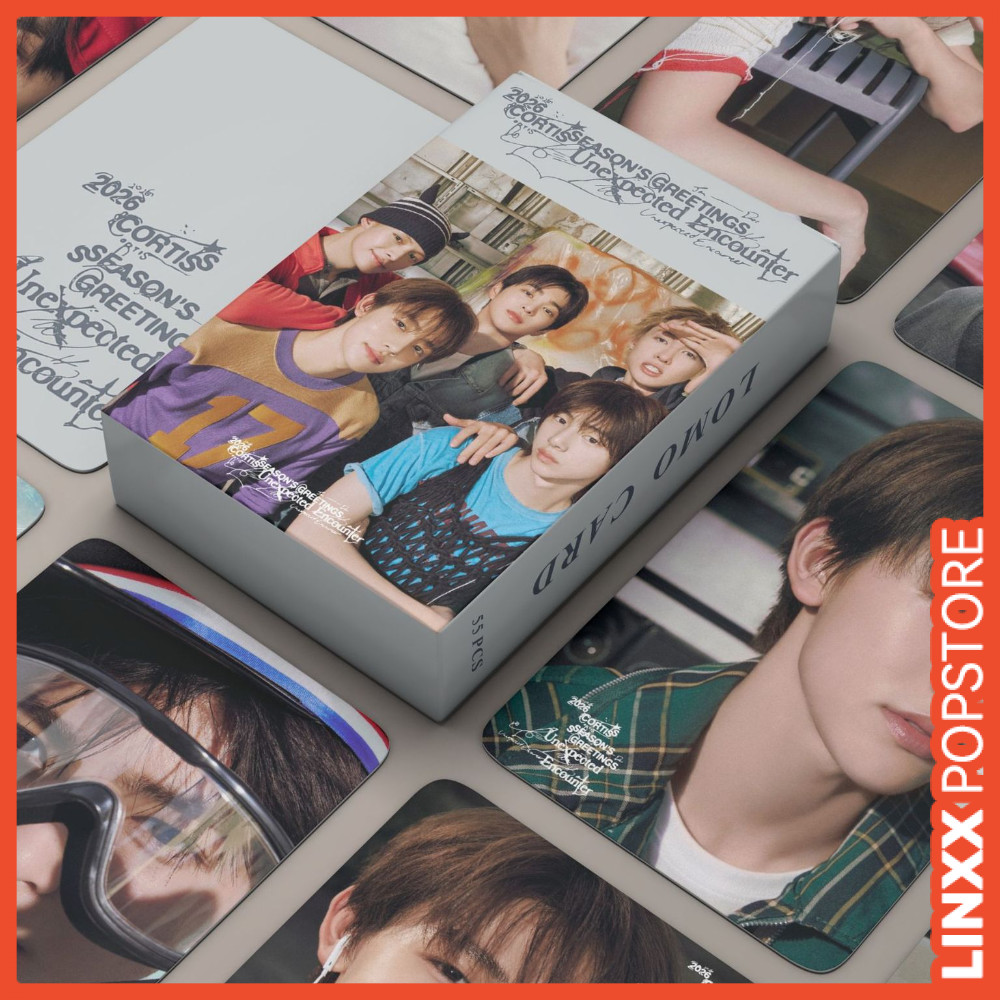 LINXX 55 CÁI CORTIS 2026 Lời chào mùa giải Lomo Cards Set Hàn Quốc Nhóm người hâm mộ Bộ sưu tập Thẻ ảnh Thần tượng Kpop Tay áo Ảnh Quà tặng ngày lễ cho người hâm mộ