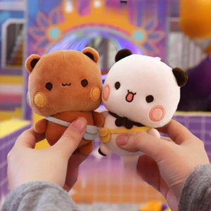 12cm Yier Bubu và Dudu Sang Trọng Móc Khóa Búp Bê Nhồi Bông Mềm Bé Gái Túi Thời Trang Treo Trang Trí Trang Trí
