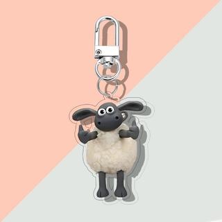 Shaun The Sheep Keychain | Gantungan Kunci Shaun The Sheep UV Printed 2 Sisi on 3 mm Acrylic Frame - GA56A