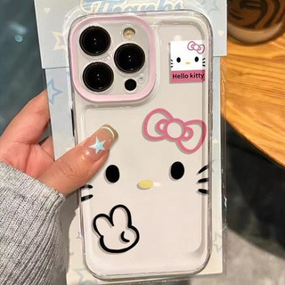 Dành Cho IPhone 17 16 15 14 13 12 11 Pro Max X XR XS Max 6 7 8 Plus Dễ thương KT Bowknot rõ ràng trường hợp điện thoại