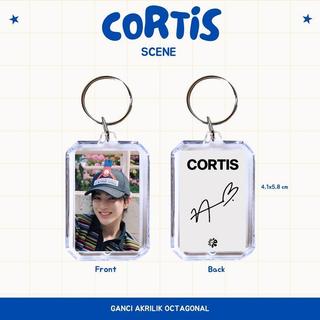 GANCI AKRILIK CORTIS SCENE KEYCHAIN GANTUNGAN KUNCI ACRYLIC KPOP UNOFFICIAL JAMES JUHOON KEONHO - SCENE JAMES, GANCI