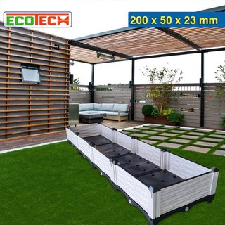 Chậu ghép thông minh HDPE/PP 200x50x23cm: Thẩm mỹ, bền bỉ, dễ lắp đặt, phù hợp mọi cây trồng đô thị.