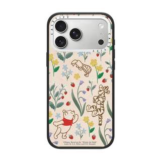 CASECASE X Pooh Thêu Họa Tiết Hoa Ốp Lưng Máy Ảnh Màu Trắng Vòng Phiên Bản Mờ Đen Cứng Hút Từ Tính Tác Động Dành Cho Apple IPhone 13 14 15 16 17 Pro Max Air Plus Có Hộp