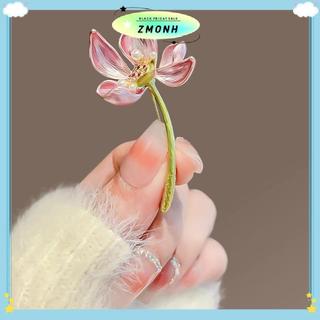 ZMONH Thời Trang Thanh Lịch Cho Nữ với Họa Tiết Thổ Cẩm Hoa Sen Sáng Tạo