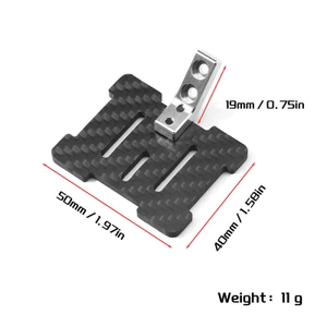 Kim Loại Sợi Carbon Cố Định Tấm Gắn Tấm Cho Tamiya BBX BB01 Tamiya BB-01 1 / 10 RC Xe Nâng Cấp Phần