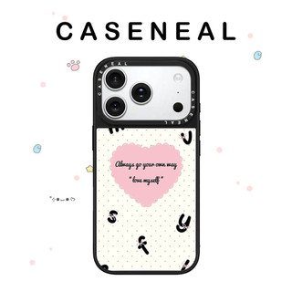 Ốp điện thoại gương chất lượng cao CASENEAL Love English Thích hợp cho iPhone 17ProMax 17pro 17 air 16promax 16 15promax 15 14promax 13 13promax Ốp lưng cứng chống rơi thời trang