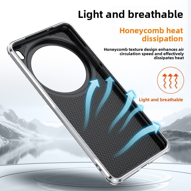 Ốp Lưng Cho VIVO X200 Pro Mini X200 Ultra X100 X100s Pro X100 Siêu Da Tản Nhiệt Với Kim Loại Ống Kính Bảo Vệ Phim Hỗ Trợ Vô Hình Vỏ Điện Thoại