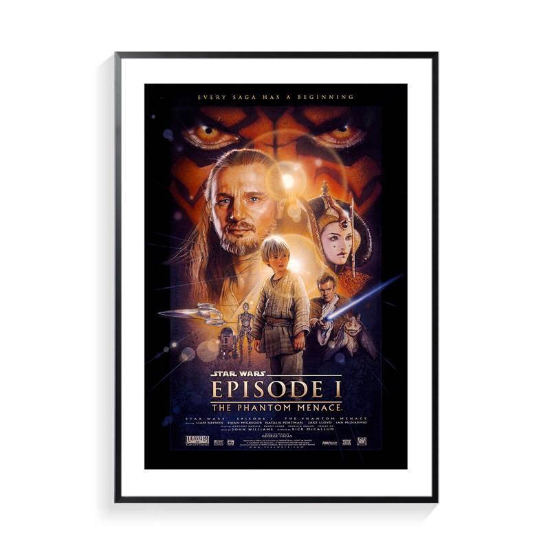 Star Wars Phim Cổ Điển Poster Khung Vải Chống Thấm Nước Treo Tường Nghệ Thuật Trang Trí Nhà