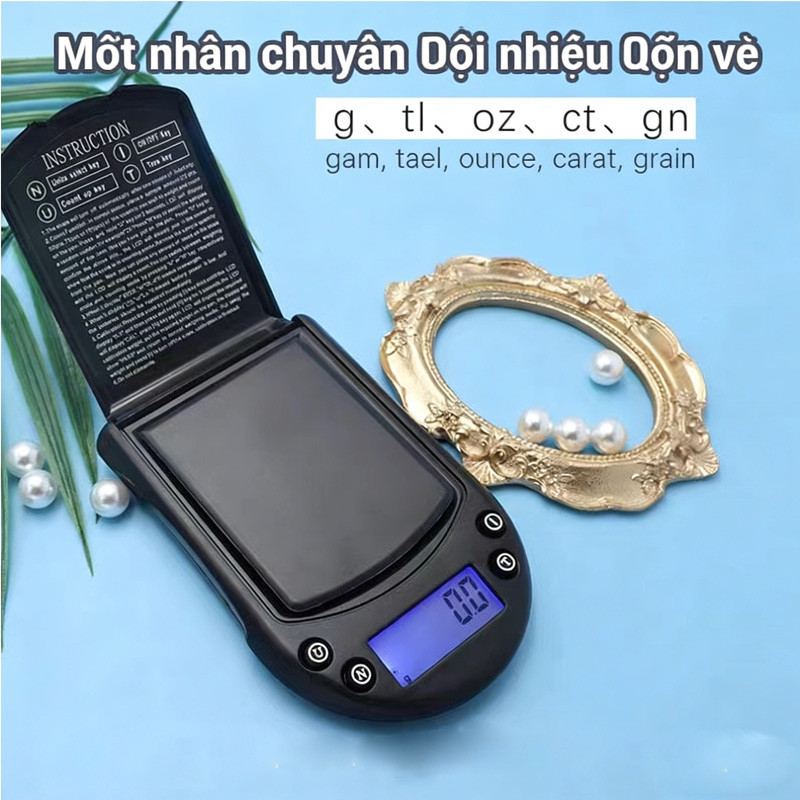 Cân Tiểu Ly Pocket 200g/0.01g, Cân Bỏ Túi Đa Năng, Vỏ Nhựa ABS Chống Va Đập, Tiện Lợi