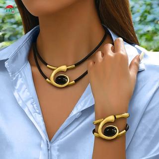 Bộ vòng tay vòng cổ phong cách Bohemian Trang sức thời trang không gây dị ứng cho lễ kỷ niệm tốt nghiệp