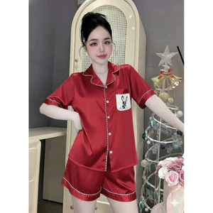 Đồ bộ ngủ nữ mặc nhà bộ quần áo 2 dây nữ bộ mặc ngủ nữ quần đùi vải Latin freesize 54kg, cn76