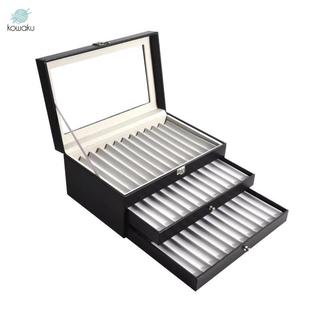 Hộp trưng bày bộ sưu tập bút, Hộp đựng đồ trang sức có nắp trong suốt để học tập và quà tặng