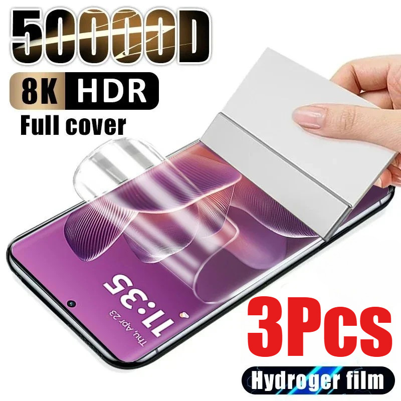 3 Miếng Dán Bảo Vệ Màn Hình HD Mềm Cho Poco X5 X6 X7 X8 Pro Max Chống Gián Điệp Riêng Tư Chống Ánh Sáng Xanh Hydrogel Phim Mờ