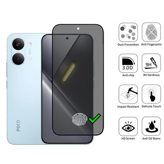 1-2 Chiếc POCO X8 Pro Max 5G Kính Cường Lực Chống Nhìn Trộm Bảo Vệ Màn Hình Riêng Tư Cho Xiaomi POCO M8 F8 Ultra C85 M7 Plus F7 F6 C65 X6 M6 Pro C75 C71 C61 4G 5G Phim Chống Gián Điệp