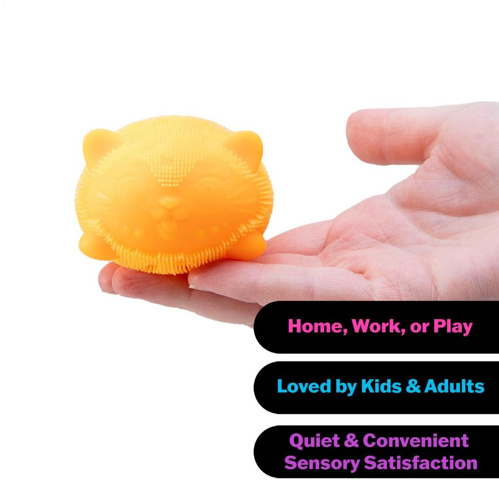 NeeDoh Fuzz Ball Wild Cats Stress Ball Squeezable Giảm căng thẳng Fidgets Đồ chơi cảm giác
