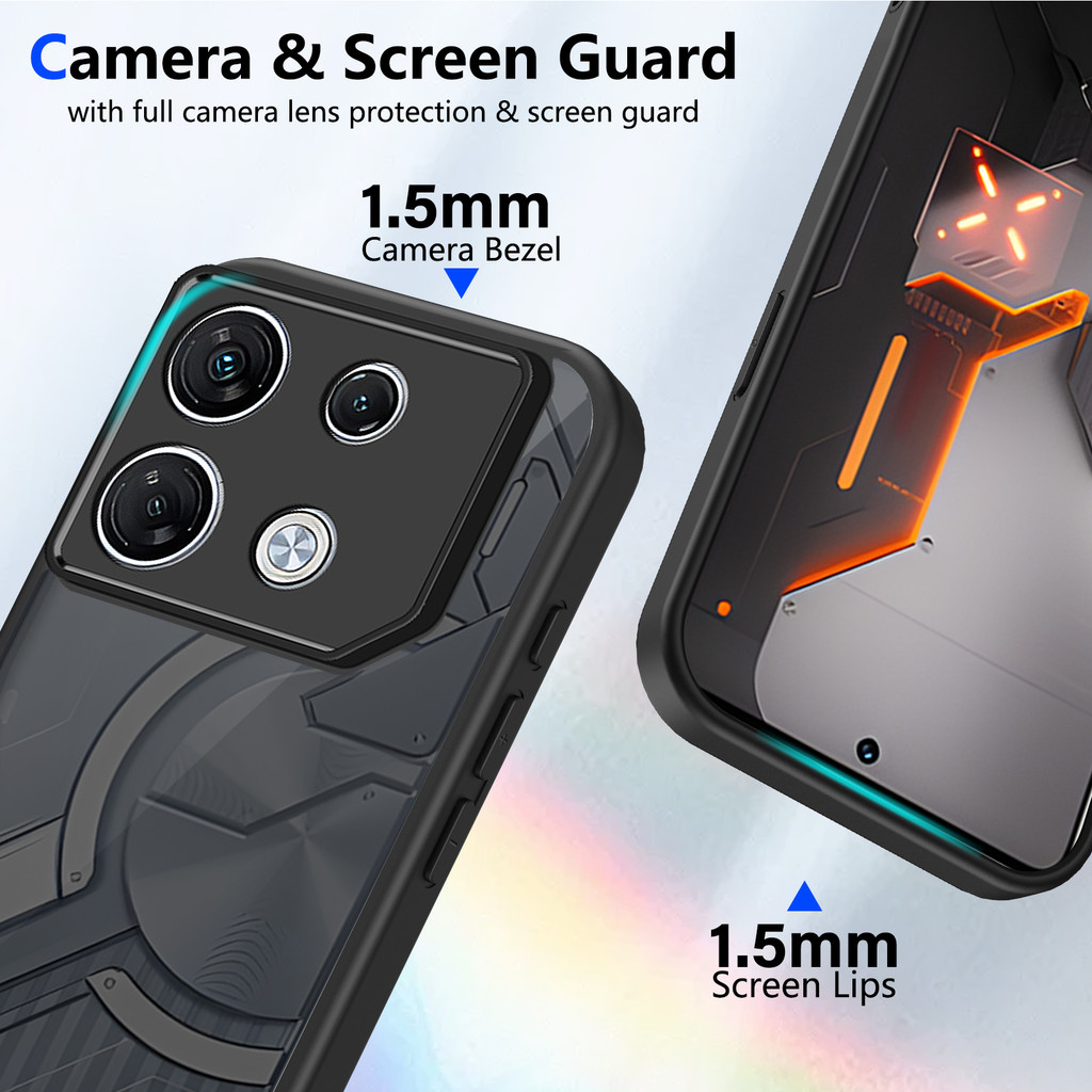 Ốp lưng Infinix GT 20 Pro Vỏ màu đen mờ cho Infinix GT 20 Pro 5G Vỏ điện thoại