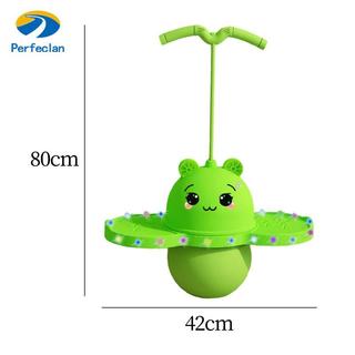 Perfeclan Pogo Ball có tay cầm Đồ chơi tập thể dục Phối hợp cân bằng Bóng nhảy đáng yêu có đèn cho các trò chơi Bài tập ngoài trời tại nhà Bé trai