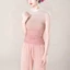 Áo khiêu vũ NICOLOO, Áo lưới trong suốt không tay thanh lịch, thoáng khí Gradient cổ giữa mềm mại Trang phục khiêu vũ hiện đại Tập Yoga khiêu vũ