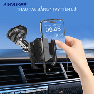 Giá đỡ điện thoại ô tô B2, Đầu kẹp mới chắc chắn, Gắn kính ô tô, Xoay 360, Hỗ trợ quay video,Chụp ảnh trên ô tô AIMVUKES