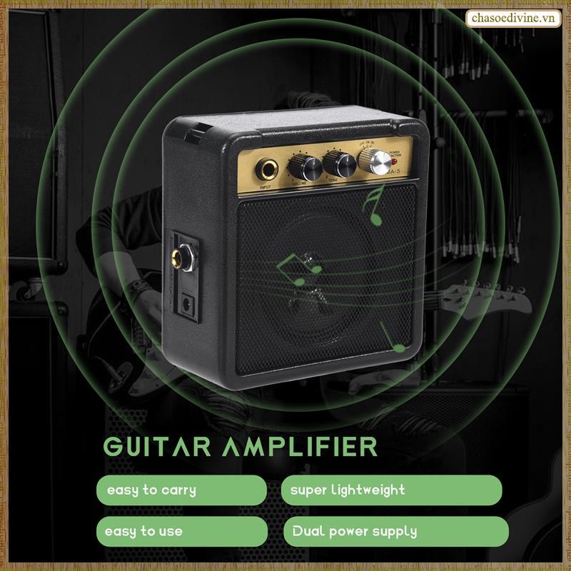 [K O G X] Loa Amplifier Guitar Mini 5W với đầu vào 6,35mm Đầu ra tai nghe 1 / 4 Inch Hỗ trợ điều chỉnh âm lượng
