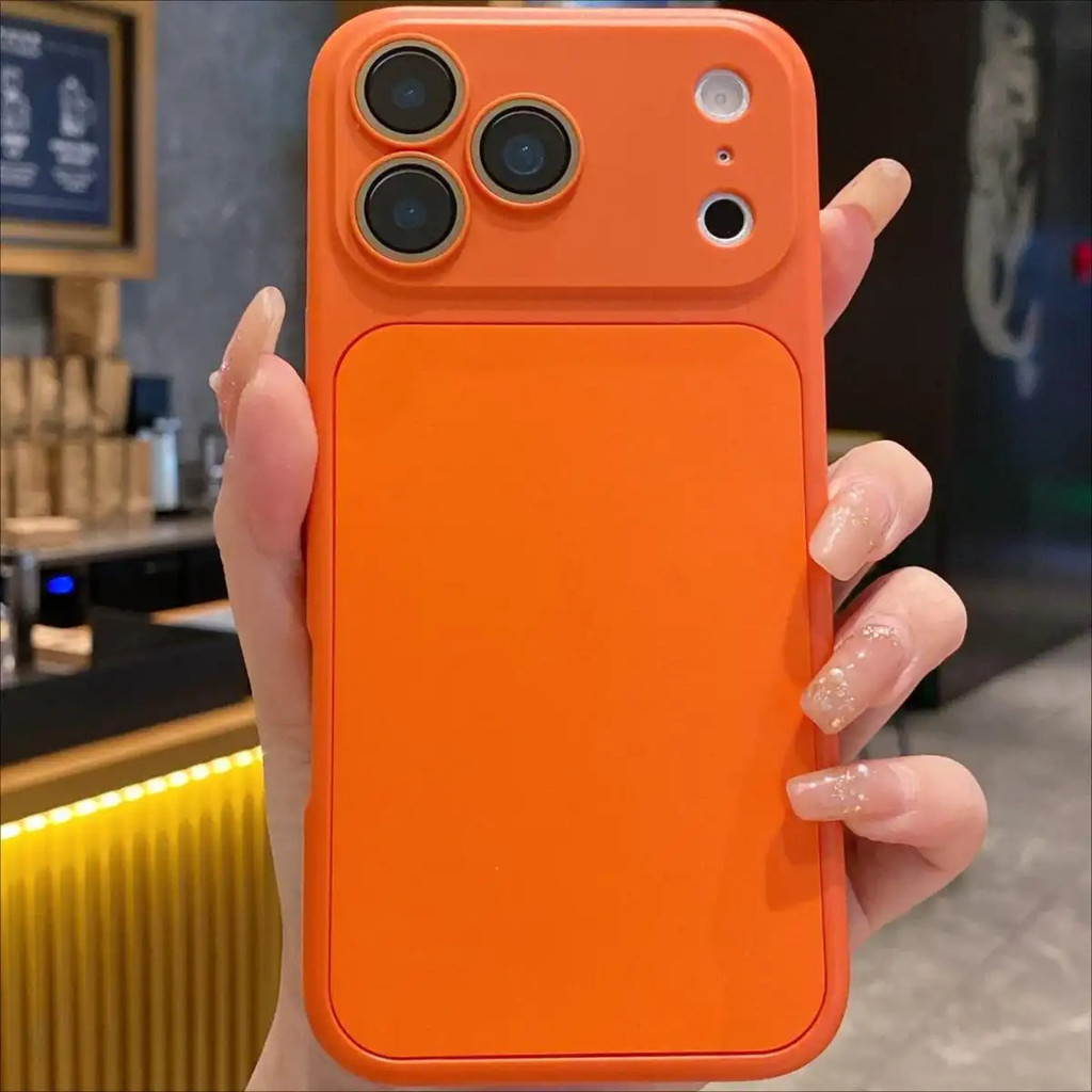 XIQII Thời Trang Mới Sang Trọng Cửa Sổ Lớn Kính Ống Kính Bảo Vệ Camera Vỏ Điện Thoại, Thích Hợp Cho iPhone 17 16 15 14 13 12 11 Pro Max Ốp Điện Thoại Chống Sốc