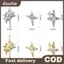 Doutie 10 Chiếc 3D Hợp Kim Asterism Móng Tay Quyến Rũ Trang Trí Ngôi Sao Phụ Kiện Lấp Lánh Kim Cương Giả Phần Móng Tay Móng Tay Nghệ Thuật Vật Liệu Cung Cấp VN