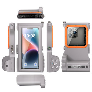 2026 Chuyên Nghiệp Dưới Nước 15M Bluetooth Shutter Đa Năng Lặn Chống Thấm Nước Ốp Lưng Điện Thoại Trong Vòng 6,9 inch Vỏ Chống Nước