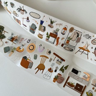 Tape Yier bế viền ngày thảnh thơi Half-day Leisure chất PET, washi