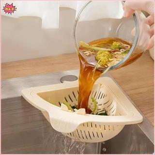 Giỏ thoát nước bồn rửa từ tính hình tam giác N & X Treo rau quả Bộ lọc thoát nước nhà bếp Kệ lưu trữ chất thải thực phẩm.