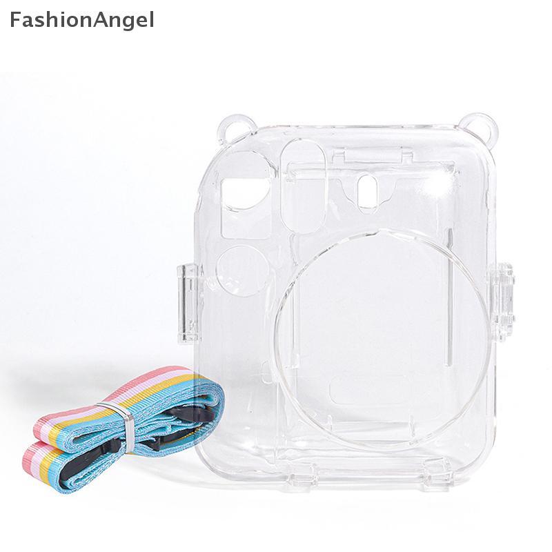 FashionAngel Cho Fujifilm Instax Mini 12 Vỏ Máy Ảnh Trong Suốt Bảo Vệ Mang Theo Túi Có Dây Đeo Vai Túi Bảo Quản VN