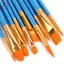 HFTOY 10 Chiếc Tóc Nylon Màu Nước Gouache Sơn Bàn Chải Hình Dạng Khác Nhau Đồ Dùng Nghệ Thuật ~