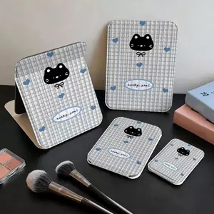 Mèo đen xám Gương Trang Điểm Gập Đa Năng, Phù Hợp Dùng Văn Phòng Du Lịch