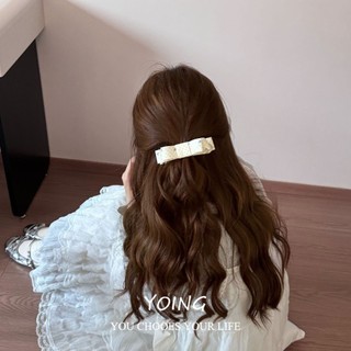 Kẹp tóc nữ Hoa hồng anh đào nơ chuối - phụ kiện tóc thời trang