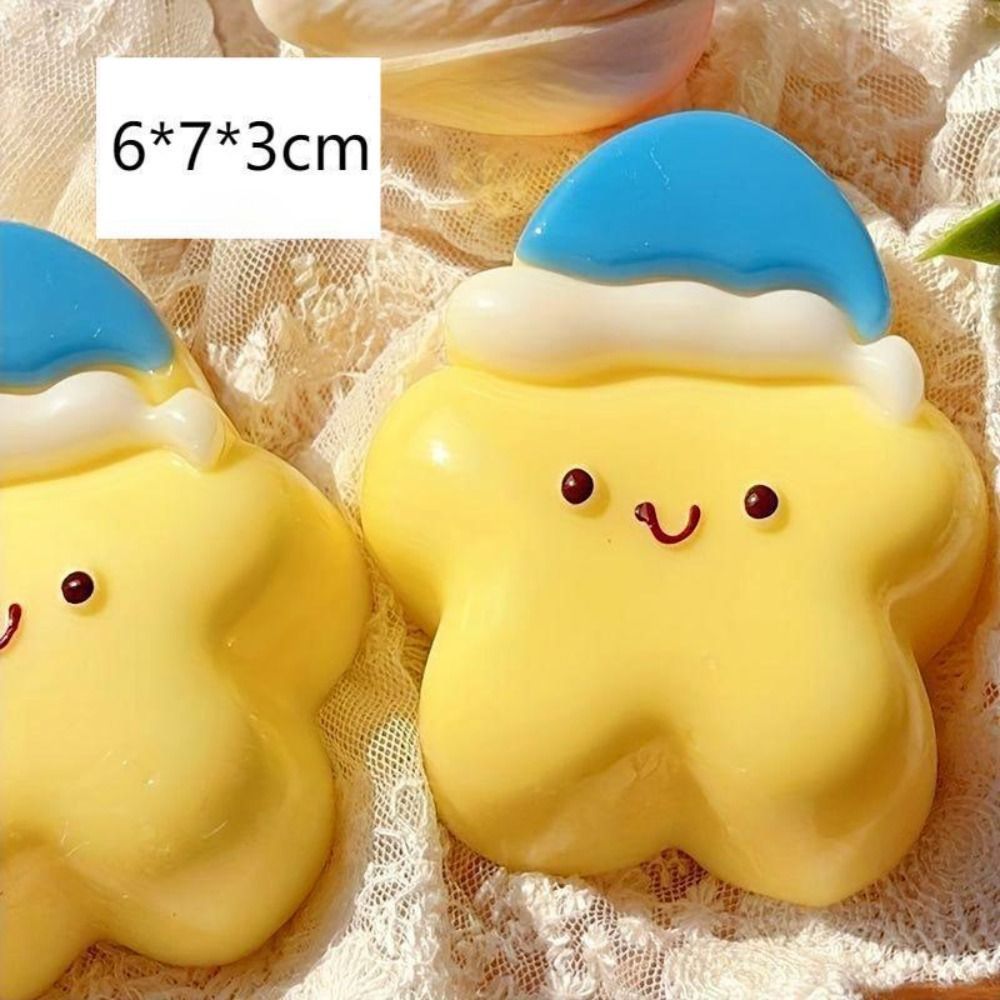 JUIC Squishy Giảm Căng Thẳng, Hình Ngôi Sao Thiết Kế Ngộ nghĩnh Bóp Tăng Chậm, Di Động Chống Căng Thẳng Xuất Hiện Dễ Thương Đồ Chơi Thần Tài Có Thể Tái Sử Dụng Thư Giãn