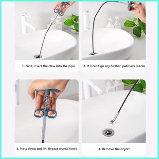 Thoát Nước Tóc Tắc Tẩy 4 Móng Vuốt Lấy Ống Xoắn Ốc Có Thể Uốn Cong Uncloger Thoát Nước Tẩy Tắc Tóc Cho Bồn Rửa antirtvn