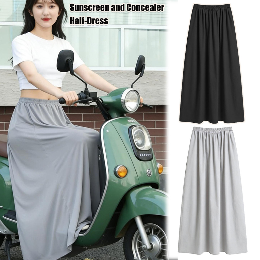 Váy chống nắng UPF 50+ dành cho nữ tay đua xe tay ga, thoáng khí và chống trượt với khóa lưng