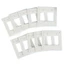 Exhila Bộ 10 Gắn Trượt Nhựa Trắng Tiêu Chuẩn 135 Trượt Kết Cấu Nhựa Cho Nghệ Sĩ Nhà Giáo Dục Và Nhà Sưu Tập