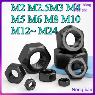 Đai Ốc, Tán Dẹp, Tán Ecu Thép đen 12.9 Dùng Cho Bulong Loại Tốt M2 M2.5M3 M4 M5 M6 M8 M10 M12 ~ M24 【 JYD-ZZ-Z】