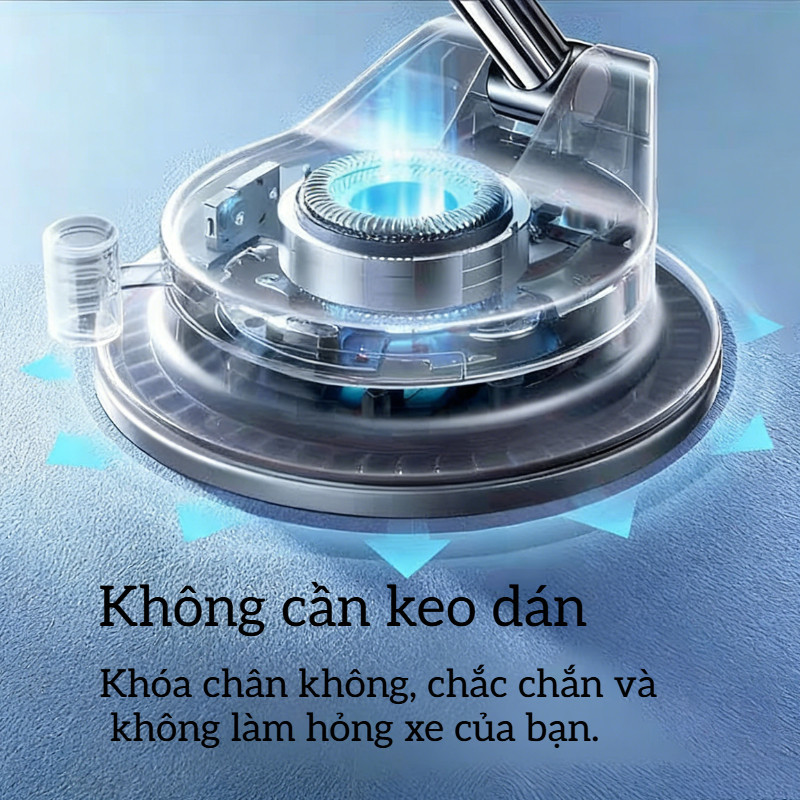 Giá Đỡ Điện Thoại Từ Tính Cao Cấp - Nam Châm Mạnh + Hút Chân Không, Đế Silicon Chống Rung, Xoay 360°, Gắn Kính & Taplo