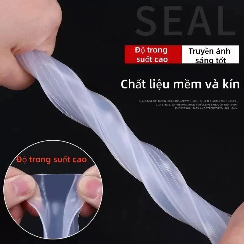 ron dán cửa kính chữ U H silicon 10mm ngăn muỗi côn trùng ngăn bụi giữ nhiệt giảm tiếng ồn ngăn