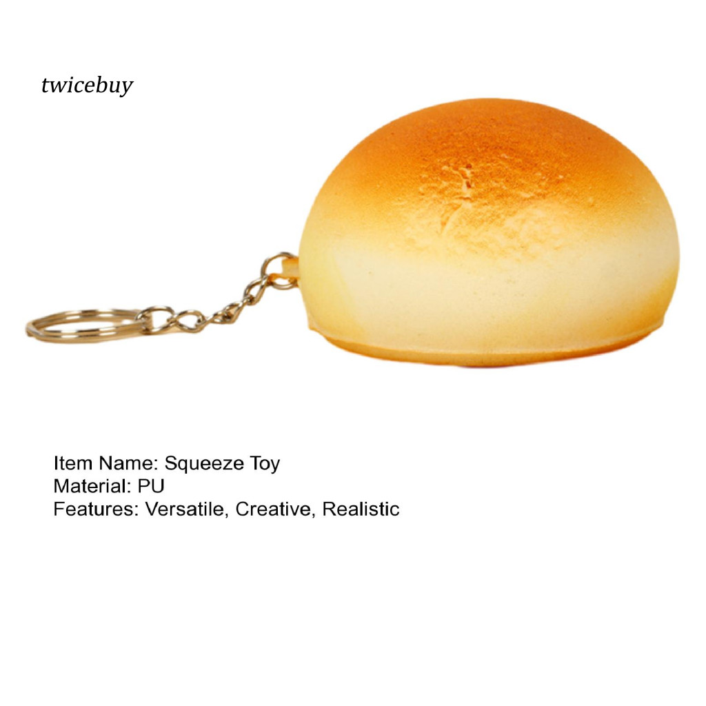 [TY] Đồ chơi bóp chữa bệnh cảm xúc Đồ chơi bóp Bun vàng thực tế – Pu Slow Soft Giảm căng thẳng cho trẻ em Người lớn Fidget Squishy theo chủ đề thực phẩm Giảm lo âu để thư giãn
