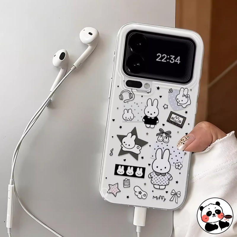 Ốp Điện Thoại Miffy Rabit Dễ Thương Cho OPPO Find X9 X8 X6 X5 Pro X7 Ultra X8s Plus X3 Lite Reno 6 6Z 5 Pro 5K 5Z 5F 4 Lite 4F Z K F Vỏ Kem Hoạt Hình Ins Phong Cách