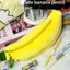 NS Hoạt Hình Dễ Thương Chuối Sang Trọng Hộp Đựng Bút Kawaii Mô Phỏng Trái Cây Văn Phòng Phẩm Túi Đồ Dùng Văn Phòng Phẩm Túi Bảo Quản Đa Năng NS