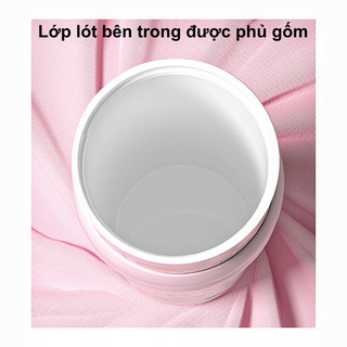 【BabyJoy】Ly giữ nhiệt 710ml lót sứ,giữ nhiệt 8-12h, kèm ống hút và charm siêu đáng yêu, phù hợp quà tặng