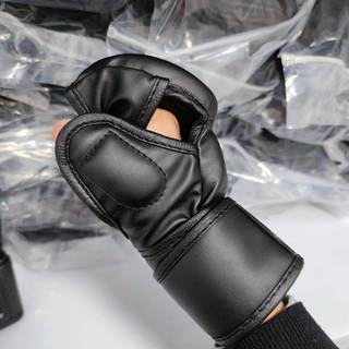 Boxing Glove Adult Men MMA Half Finger Training Professional Fight Boxing Gloves q8zH