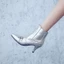 VNMZGG34-39 Giày Bốt Nữ Kích Thước Lớn Stiletto Sáng Bóng Martin Giày Xe Máy Khóa Thắt Lưng Trang Trí OL Tất Cả Trận Đấu Đi Lại Giày Bốt Nữ Chelsea